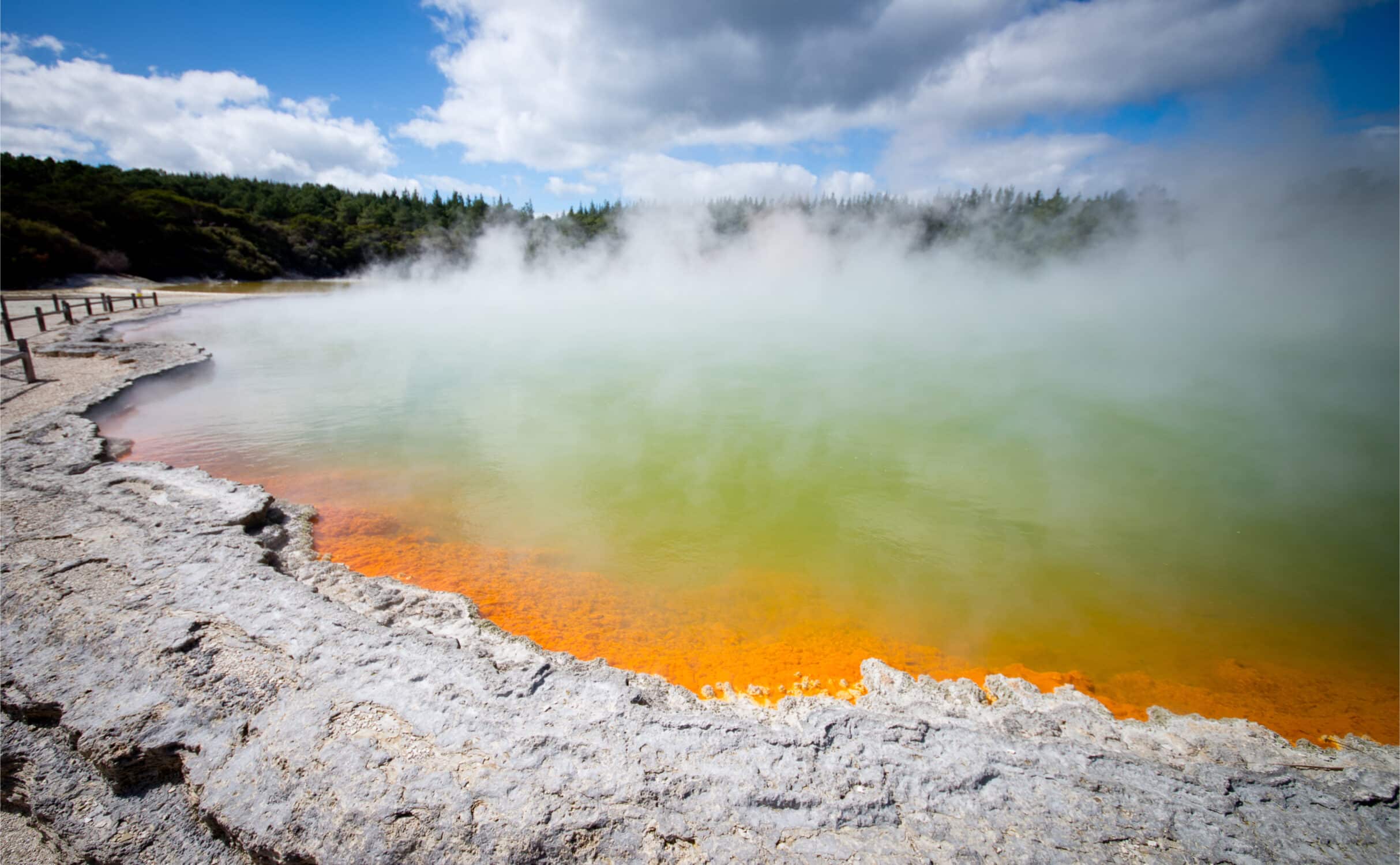 Champagne Pool im Wai-O-Tapu Geothermal Wonderland 