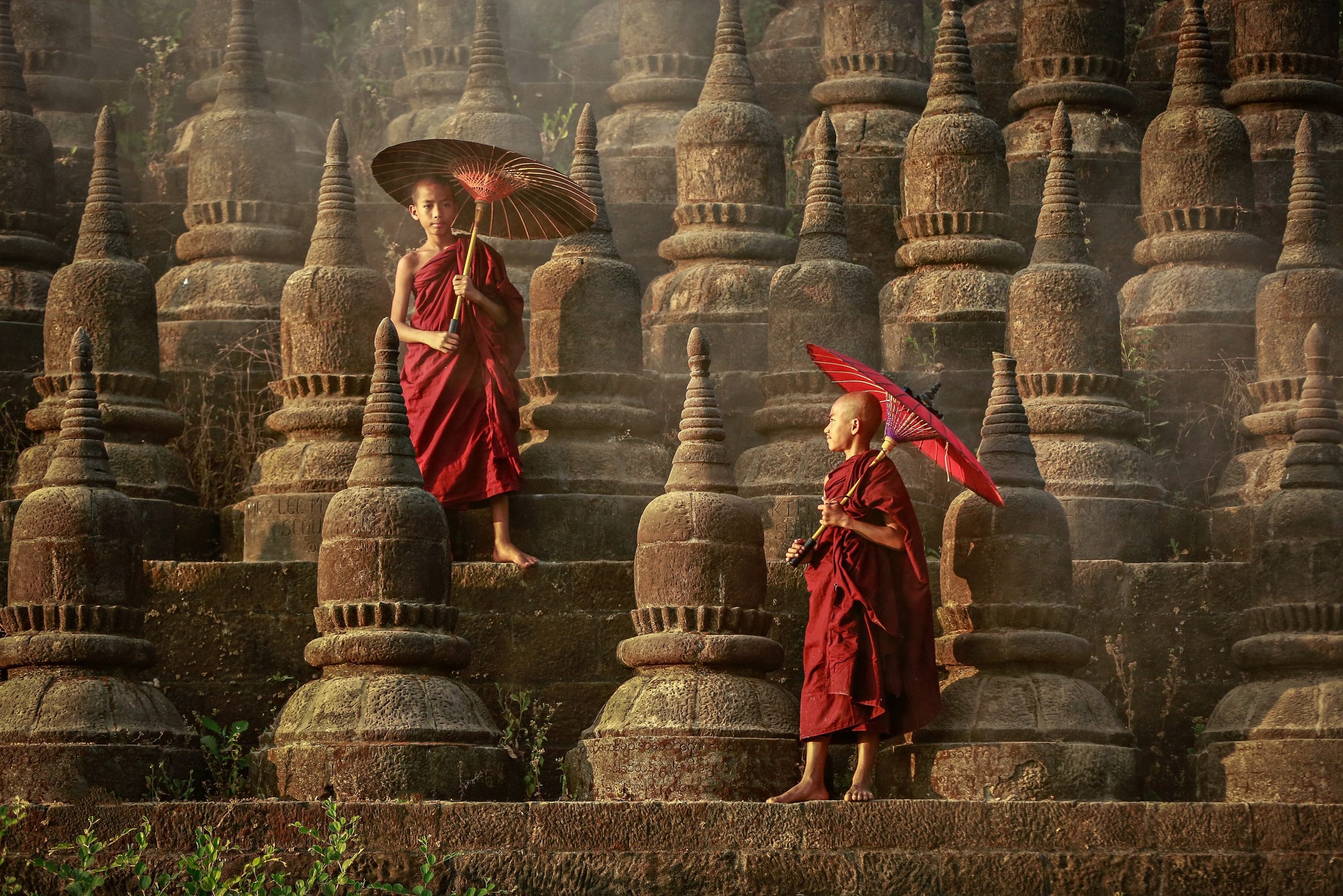 mönche in myanmar