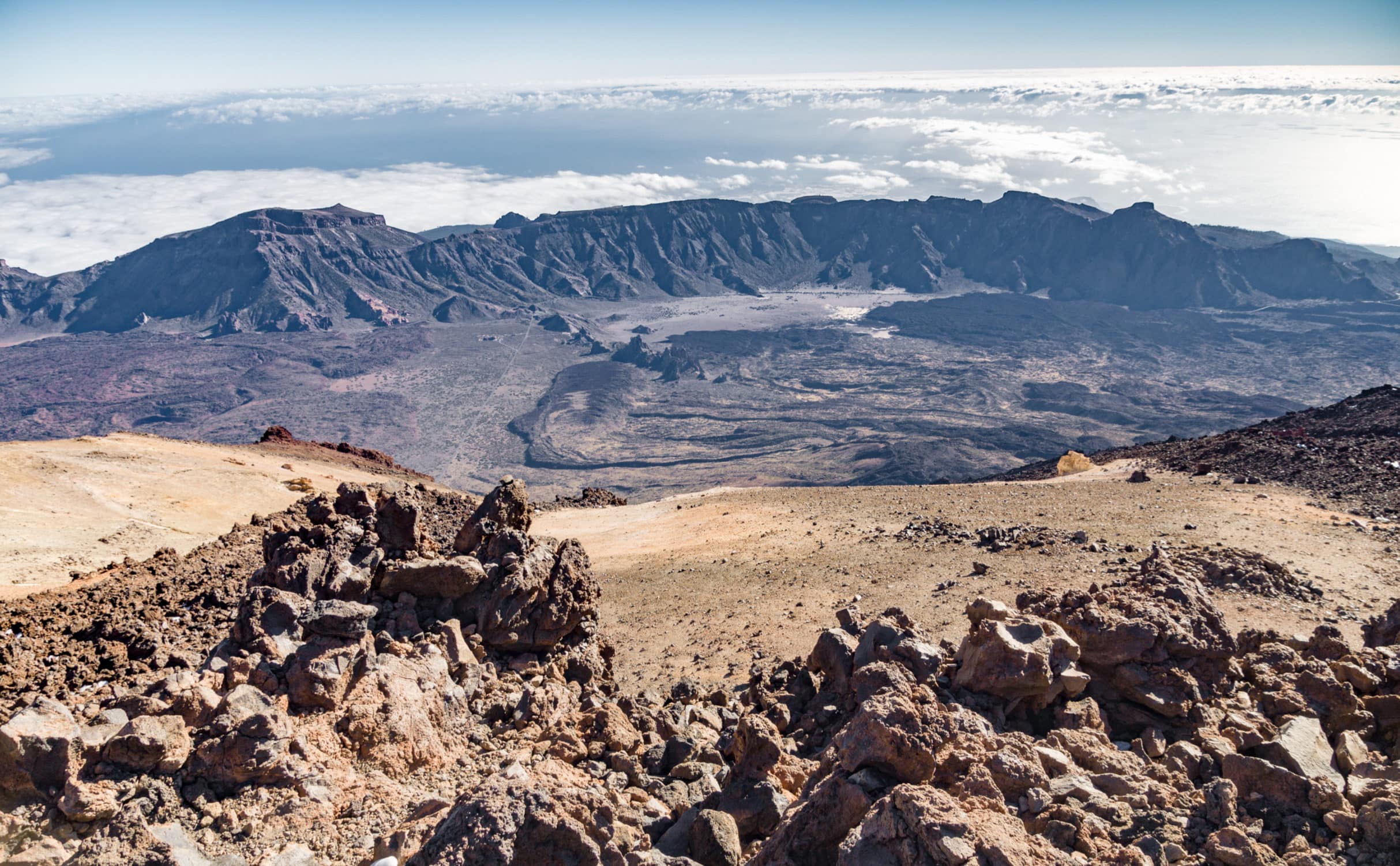 Caldera des Vulkans Teide