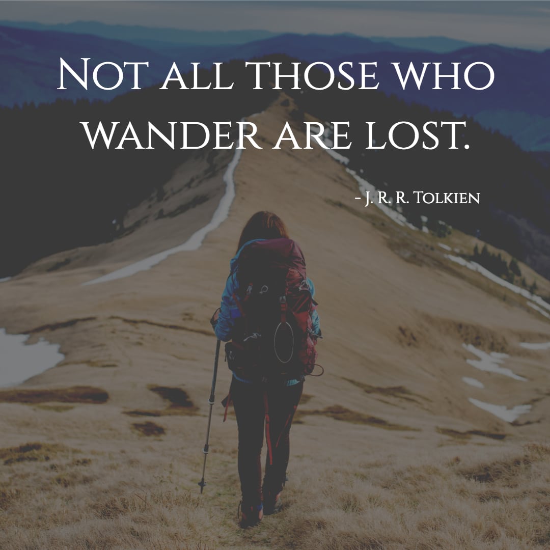 reisezitate tolkien those who wander