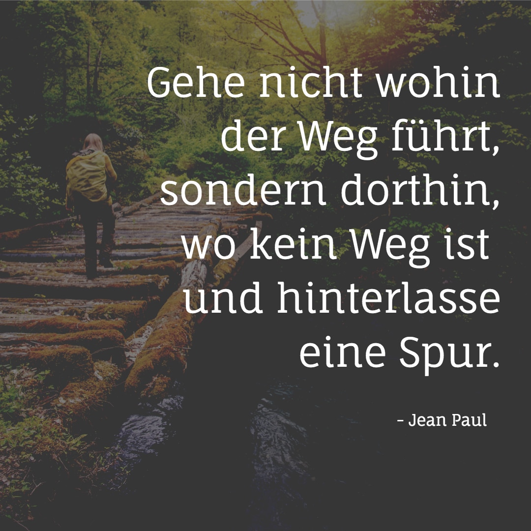 reisezitate jean paul wo kein weg ist