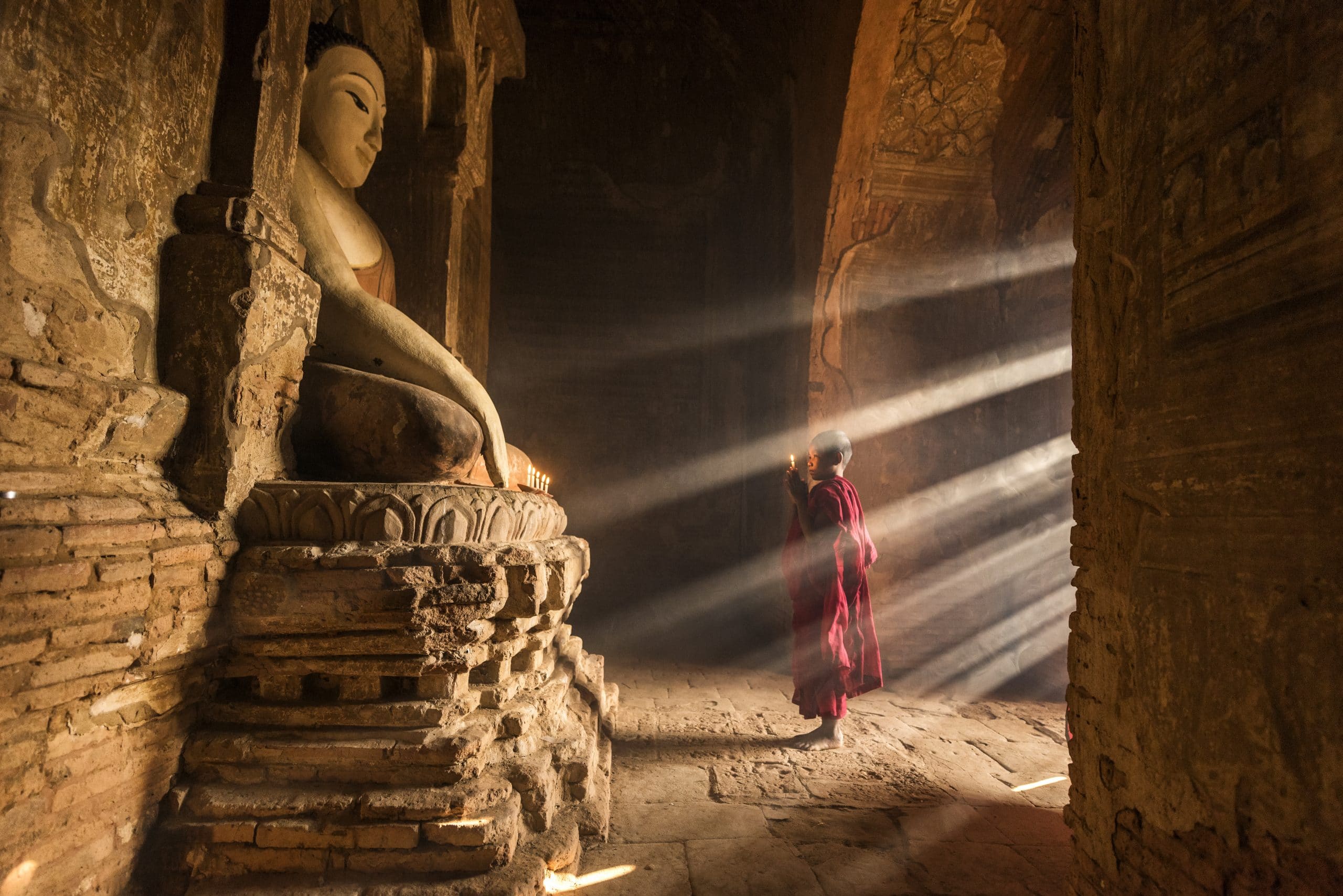 bagan myanmar mönch kloster