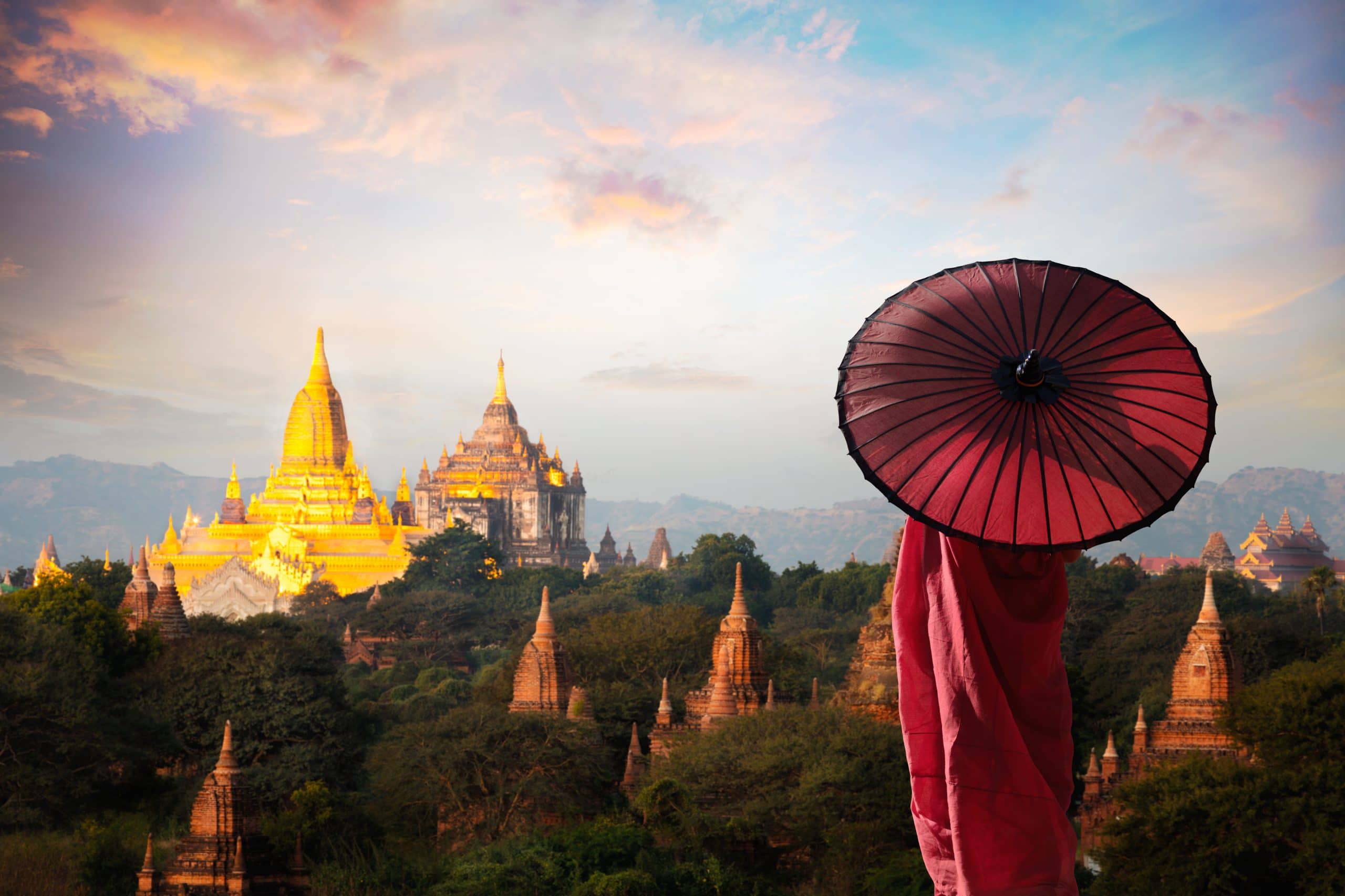 mönch bagan myanmar mandalay