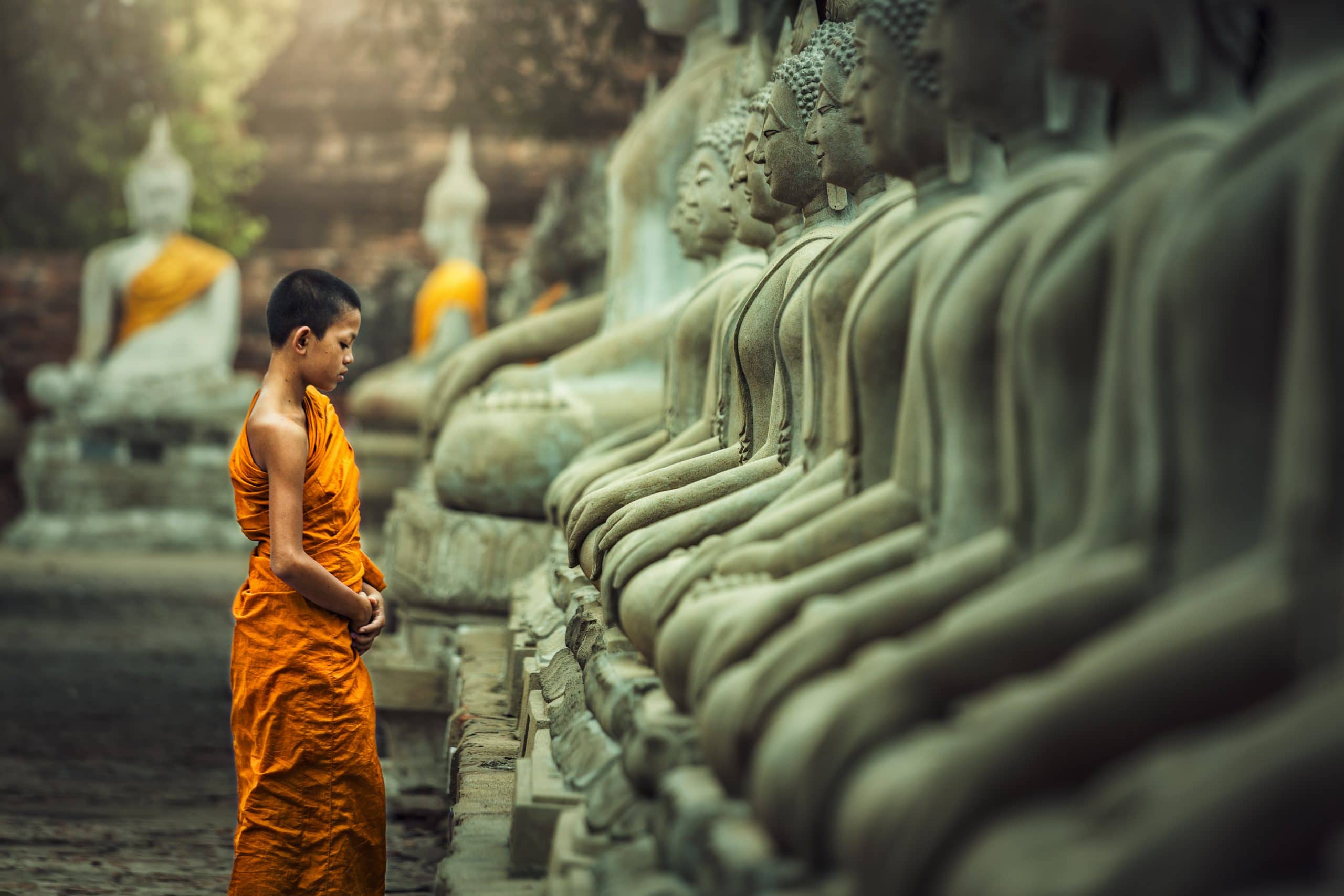 buddha statue mönch