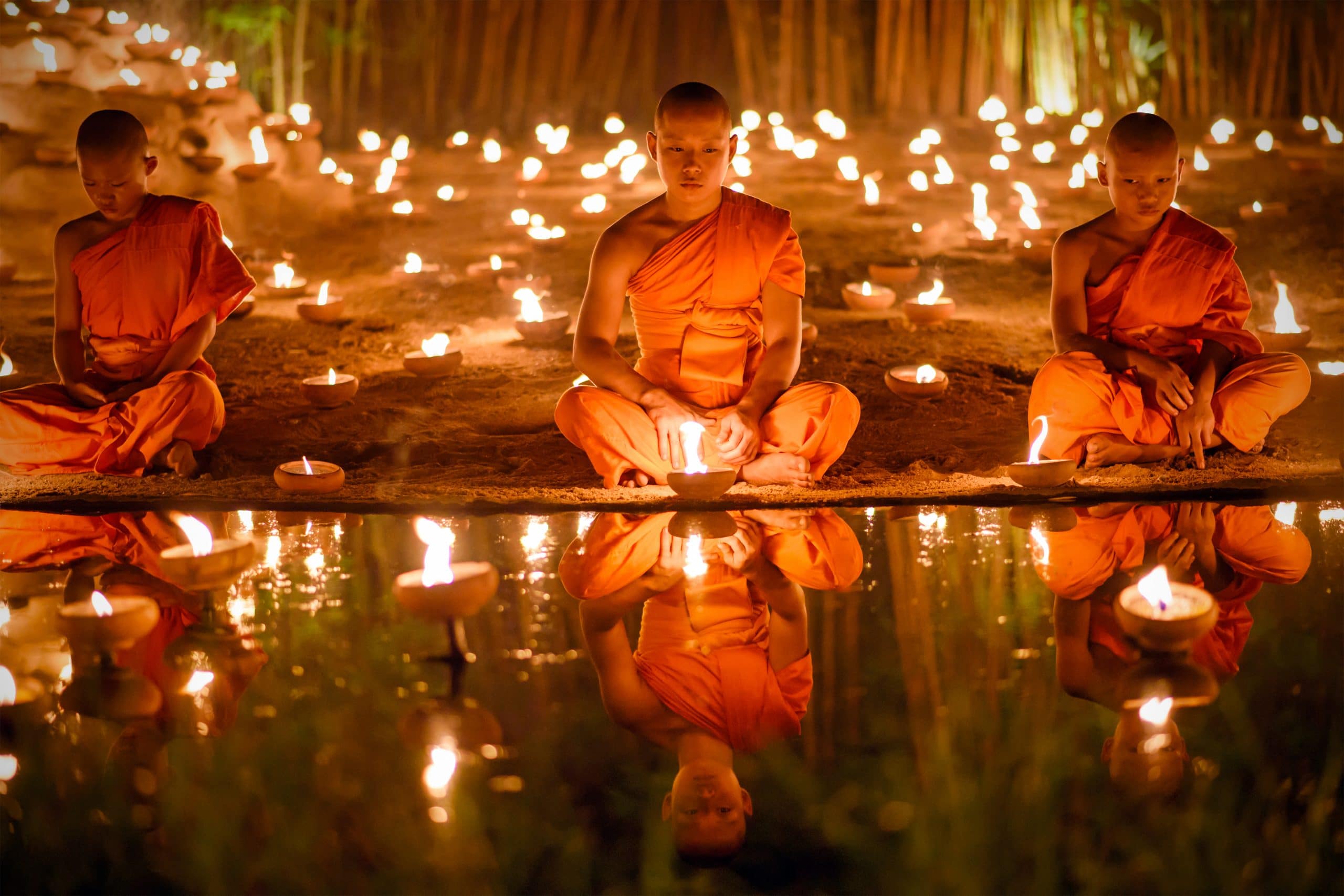 buddha thai mönche