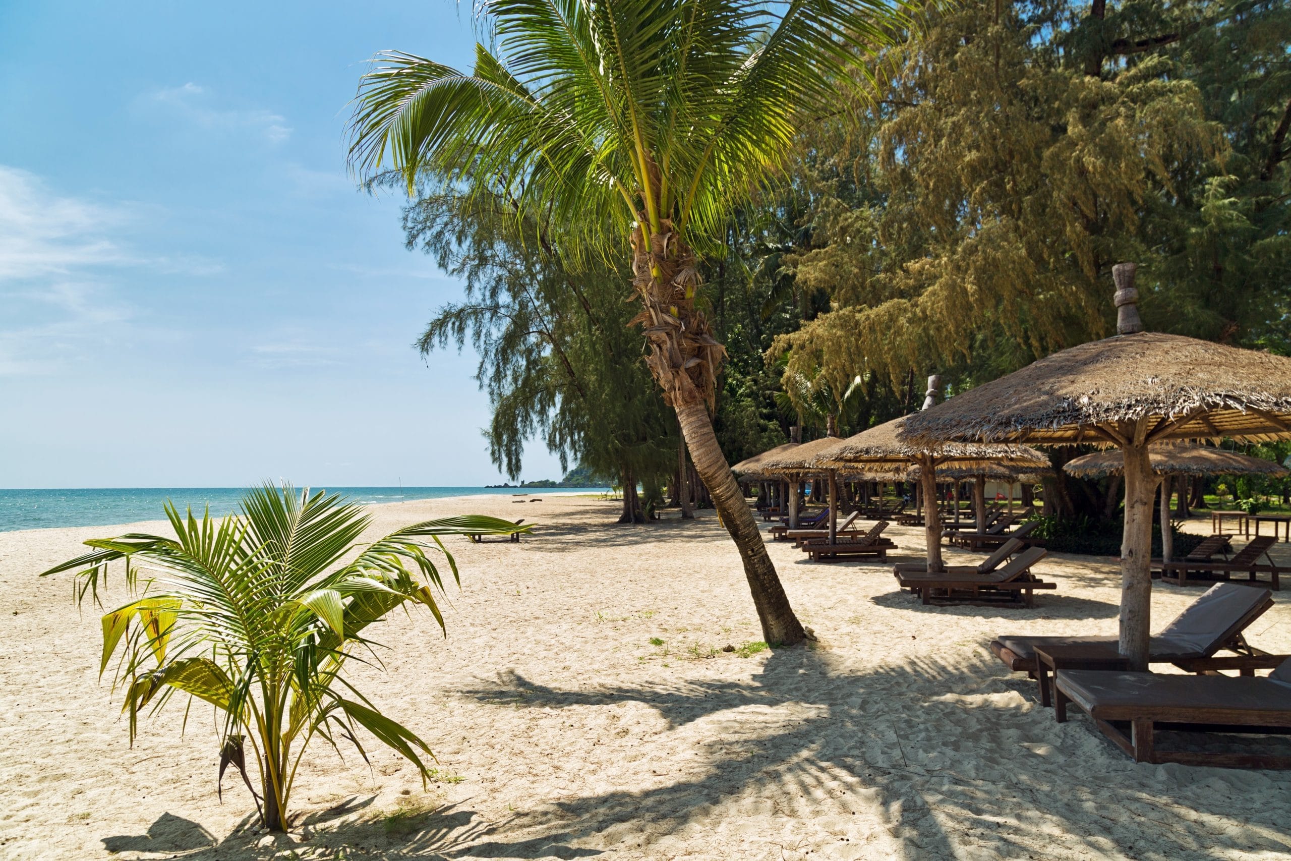 white sand beach koh chang thailand