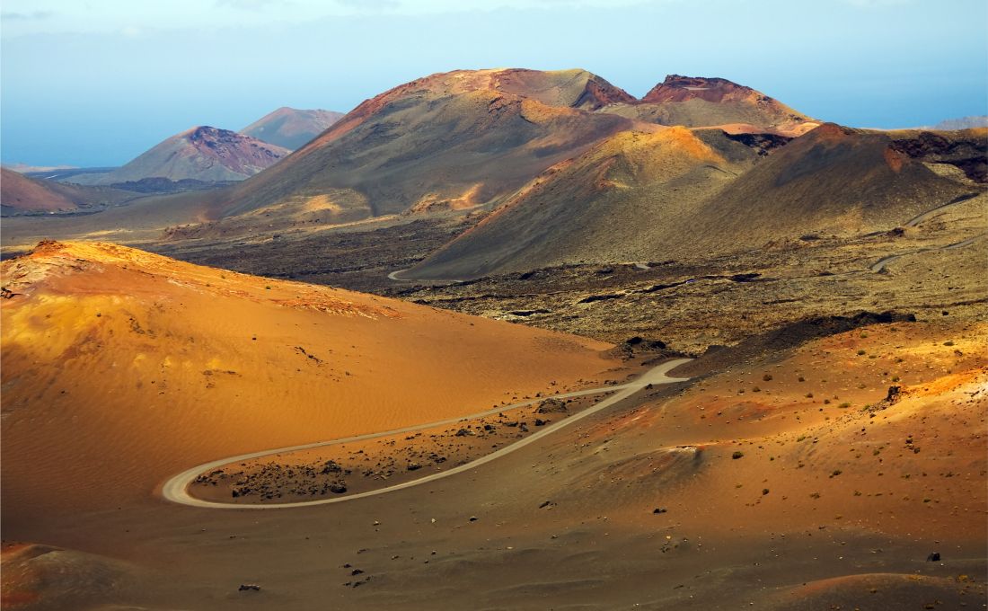 Straßen durch den Timanfaya Nationalpark