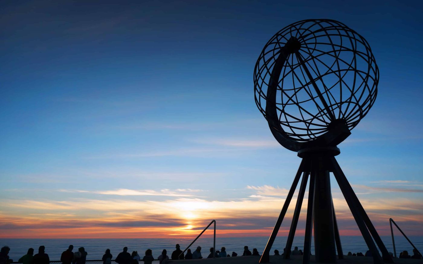 Mitternachtssonne am Nordkap, Norwegen