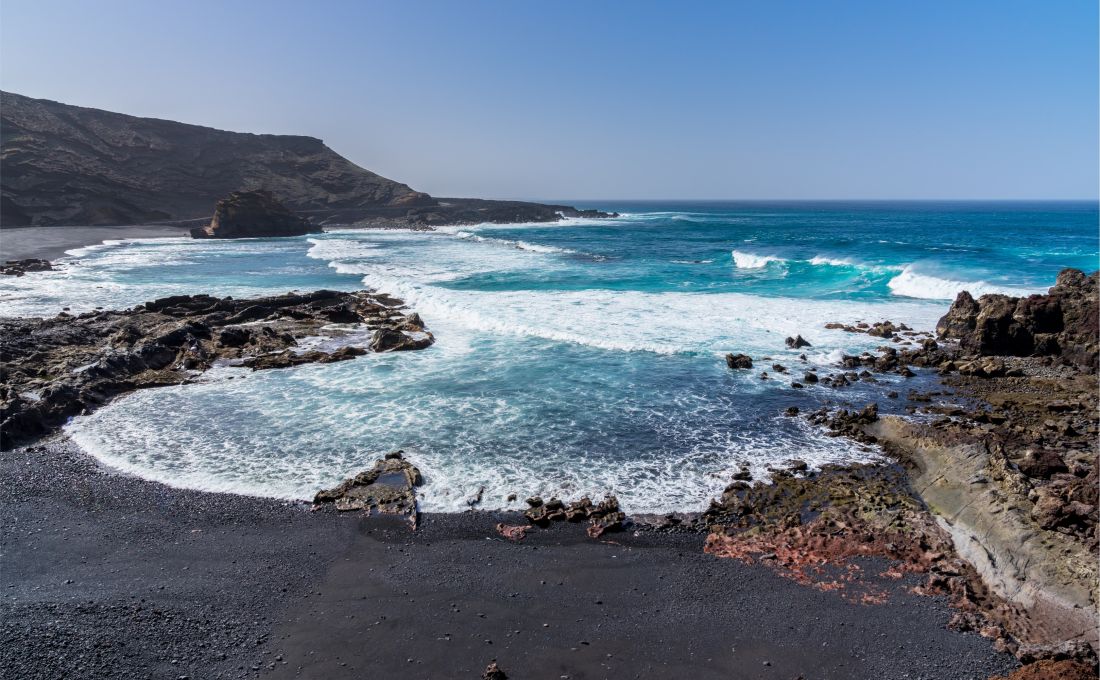 Schwarze Lavazungen bei El Golfo