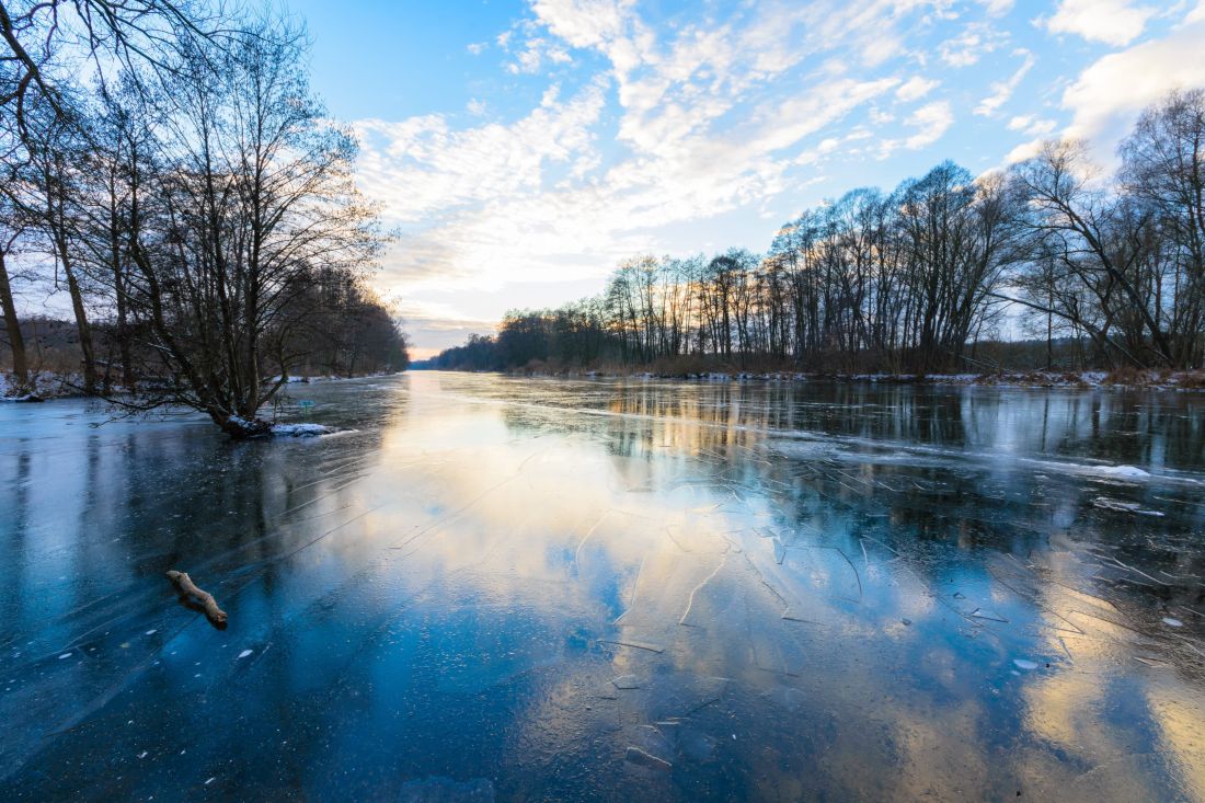 Gefrorene Havel in Birkenwerder