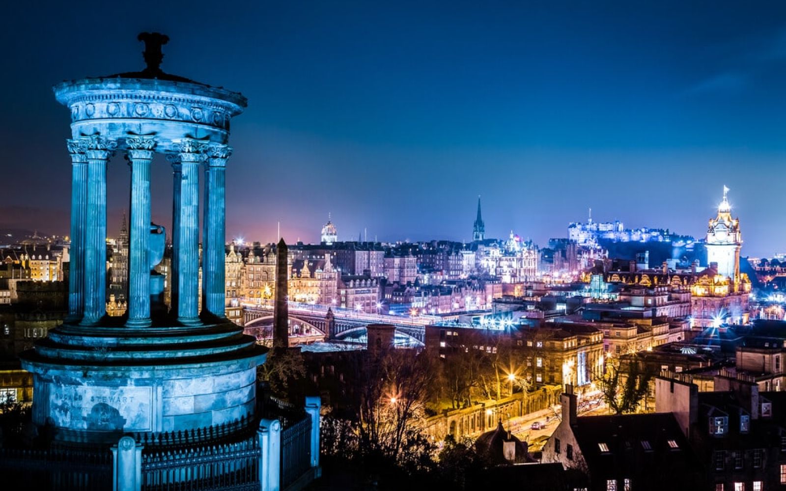 Blick auf Edinburgh vom Calton Hill