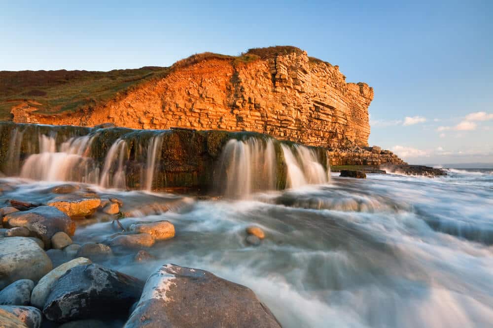 Wasserfall Monknash, Wales