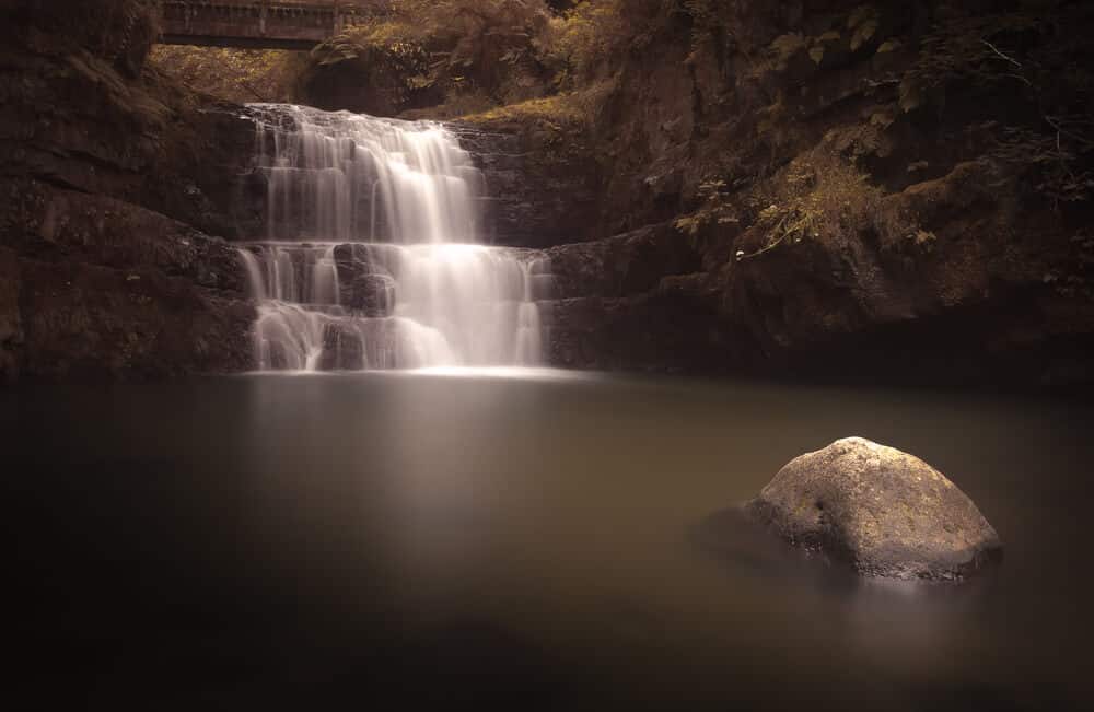 Wasserfall Sgydau Sychryd in Wales